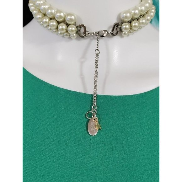 Rada' Italian made Exquisite Choker Adjustable Pearl 3 String - Picture 9 of 14